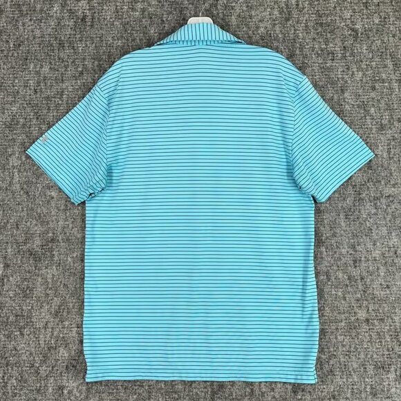 Top Golf Polo Shirt Mens M Under Armour Green Heatgear Loose Golfing Clubhouse - Picture 3 of 7